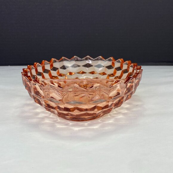 Vintage Colony Whitehall Peach Pink Divided Relish Tray Bowl - Picture 5 of 11